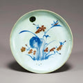 Japanese Edo Period Imari Porcelain Dish with Floral Motif